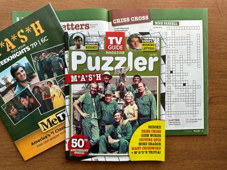 From the M*A*S*H Library 12: TV Guide Magazine Puzzler
